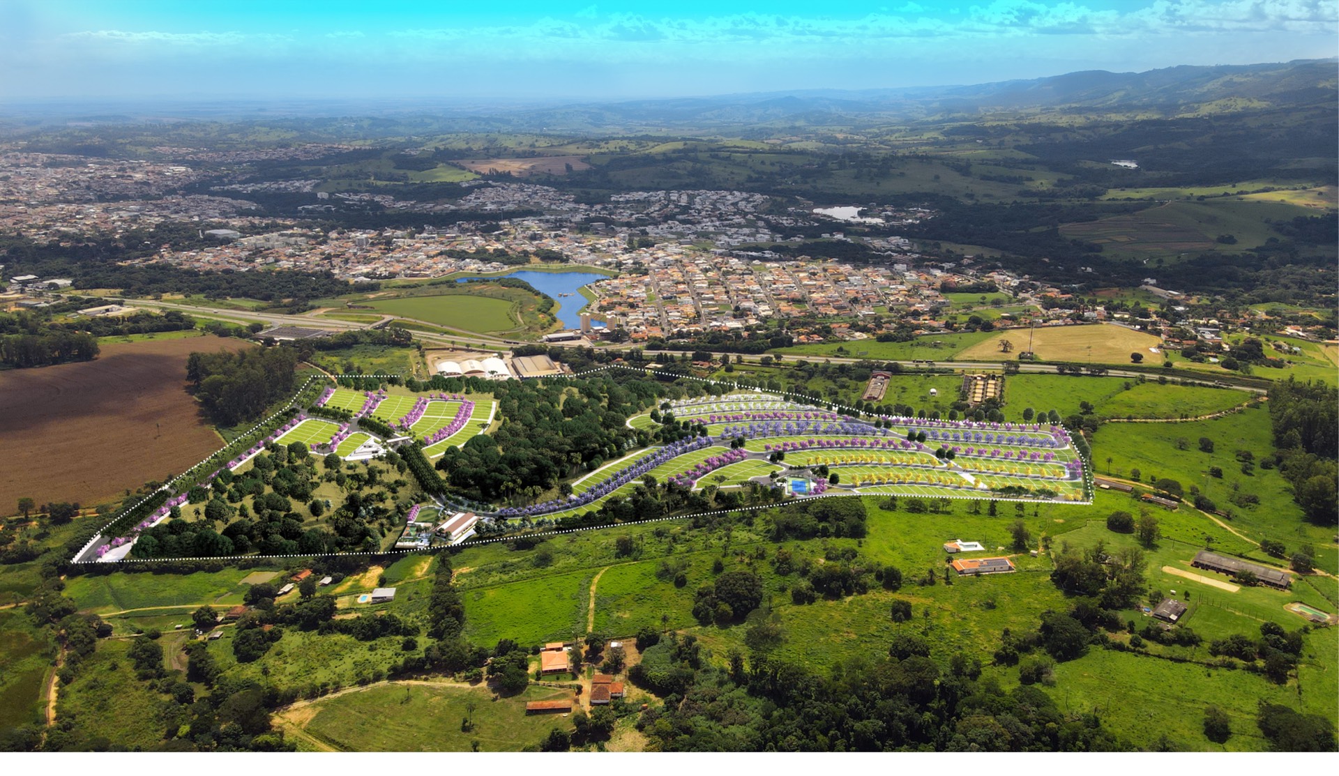 Vista aérea Reserva Boa Vista